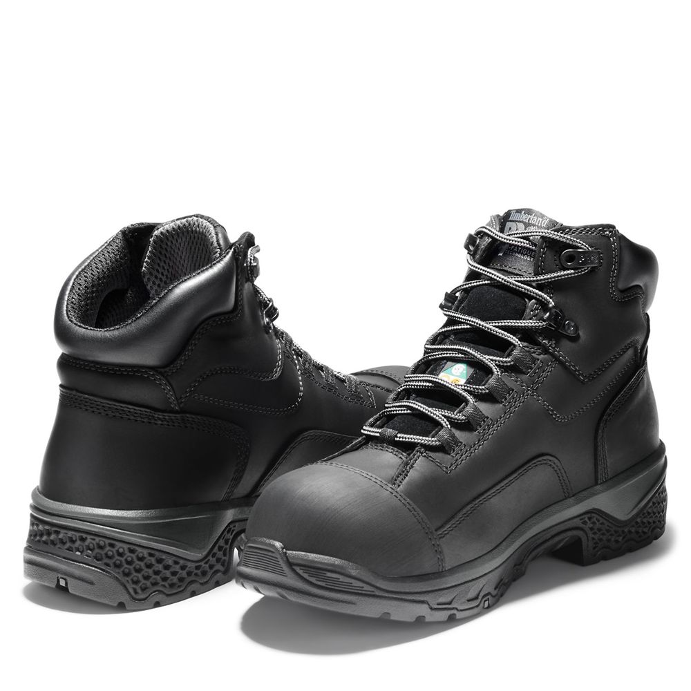 Timberland Mens Work Boots PRO® Bosshog 6\" Comp Toe - Black - India HF9210567